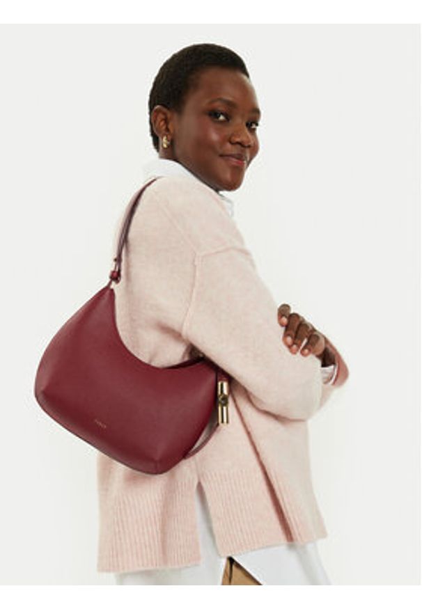 Furla Torebka WB01500 BX3353 CGQ00 Bordowy. Kolor: czerwony. Materiał: skórzane
