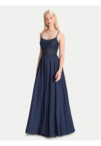 Hey Kyla Sukienka wieczorowa 5AK023HK Granatowy Regular Fit. Kolor: niebieski. Materiał: syntetyk. Styl: wizytowy #5