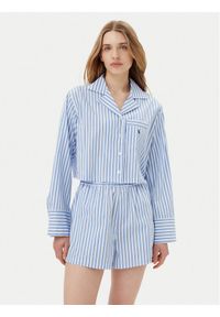 Polo Ralph Lauren Piżama 4P8010 Niebieski Relaxed Fit. Kolor: niebieski. Materiał: bawełna