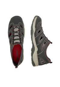 Rieker Sandały CEO-08065-46 Szary. Kolor: szary. Materiał: materiał #5