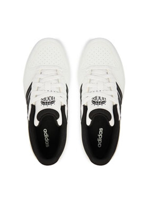 Adidas - adidas Sneakersy Hoops Classic J KI1073 Biały. Kolor: biały. Materiał: skóra