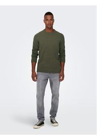 Only & Sons Sweter Ese 22023172 Zielony Regular Fit. Kolor: zielony. Materiał: syntetyk #9