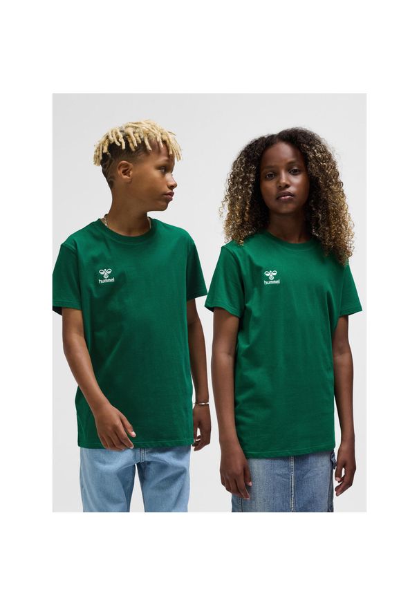 Koszulka dla dzieci Hummel Go 2.0. Kolor: zielony. Materiał: dzianina. Sport: piłka nożna