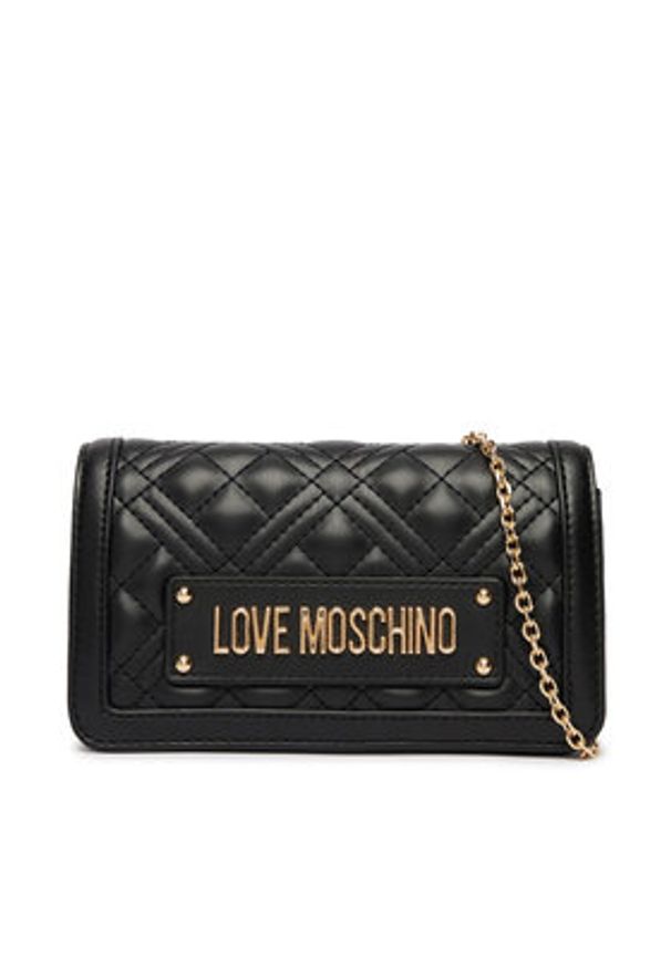 Love Moschino - LOVE MOSCHINO Torebka JC5681PP1OLA0000 Czarny. Kolor: czarny. Materiał: skórzane