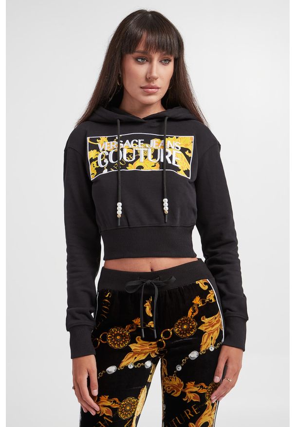 Versace Jeans Couture - Bluza damska z kapturem VERSACE JEANS COUTURE. Typ kołnierza: kaptur