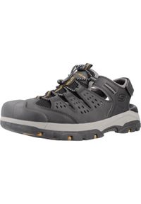 skechers - Buty trekkingowe męskie Skechers Tresmen. Zapięcie: rzepy. Kolor: czarny. Materiał: kauczuk, syntetyk, poliester, materiał. Szerokość cholewki: normalna