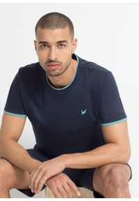 bonprix - T-shirt (2 szt.). Kolor: niebieski. Długość: długie #1