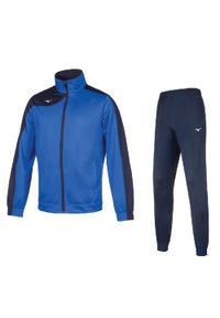 Dres Mizuno Team kobe knitted. Kolor: niebieski, wielokolorowy, czarny. Materiał: dresówka. Sport: fitness #1