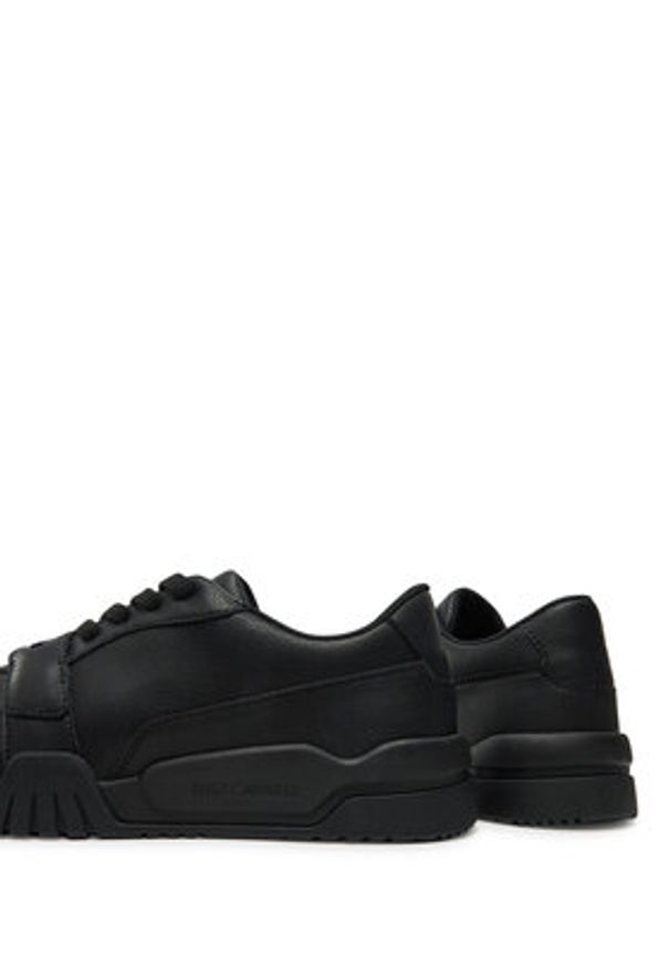 Just Cavalli Sneakersy 77QA3SA4 Czarny. Kolor: czarny. Materiał: skóra