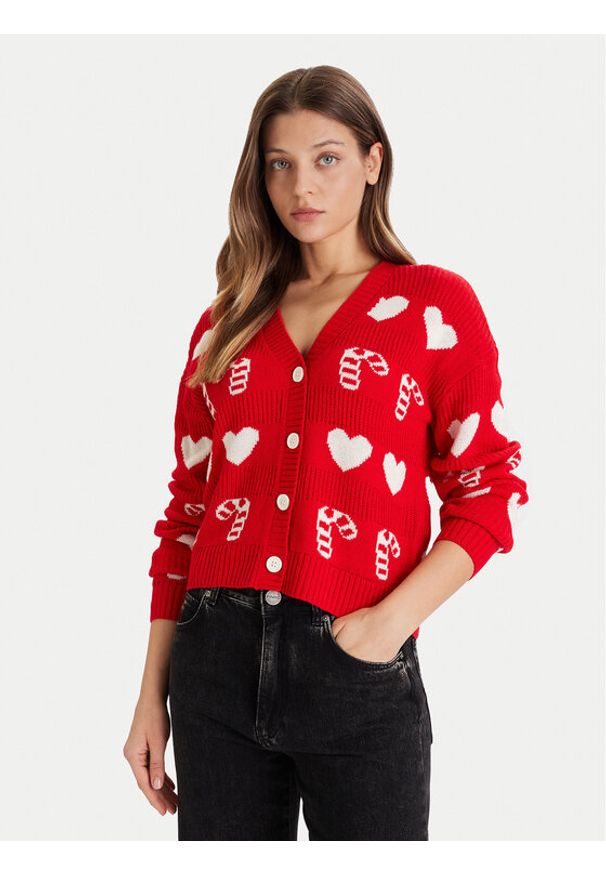 Vero Moda Kardigan Candy 10331353 Beżowy Regular Fit. Kolor: beżowy. Materiał: syntetyk