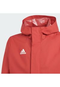 Adidas - Entrada 22 All-Weather Jacket. Kolor: czerwony. Materiał: materiał