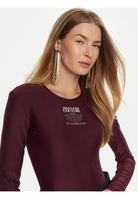 Versace Jeans Couture Body 77HAM221 Bordowy Slim Fit. Kolor: czerwony. Materiał: syntetyk #4