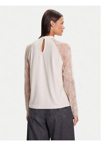 Vero Moda Bluzka Milla 10334620 Beżowy Loose Fit. Kolor: beżowy. Materiał: syntetyk #4