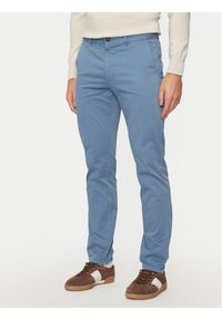 BOSS - Boss Chinosy 50510933 Niebieski Slim Fit. Kolor: niebieski. Materiał: bawełna #1