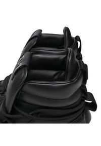EA7 Emporio Armani Trapery X8M001 XK228 R926 Czarny. Kolor: czarny. Materiał: skóra