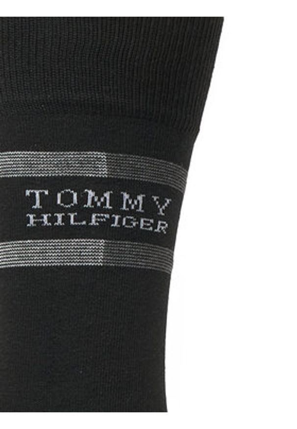 TOMMY HILFIGER - Tommy Hilfiger Skarpety długie 701235376 Czarny. Kolor: czarny. Materiał: materiał, bawełna