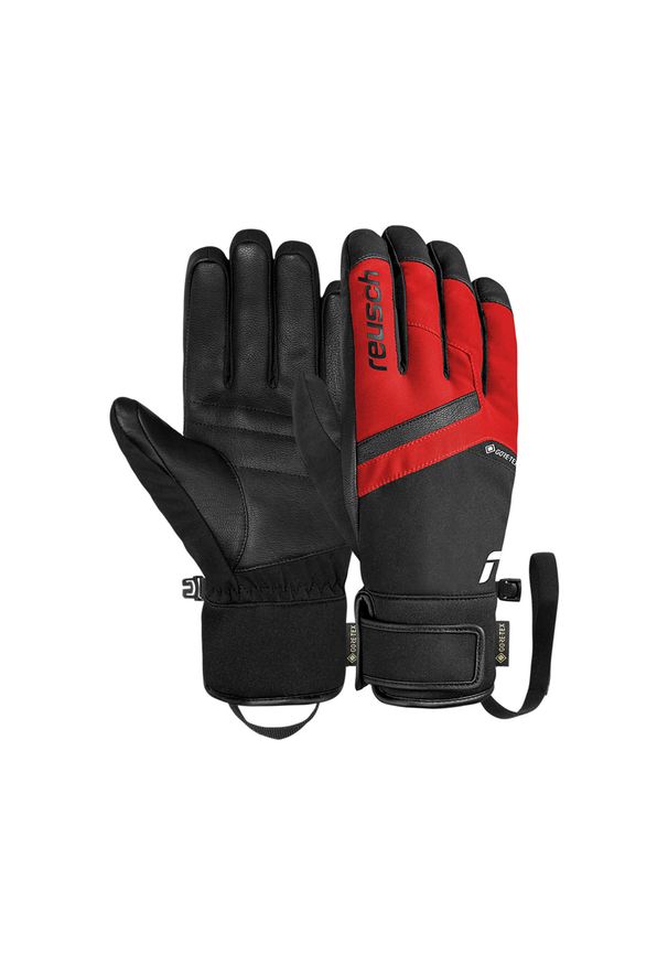 Rękawice Reusch Booster GORE-TEX. Kolor: czerwony, wielokolorowy, czarny. Technologia: Gore-Tex. Sezon: zima. Sport: narciarstwo