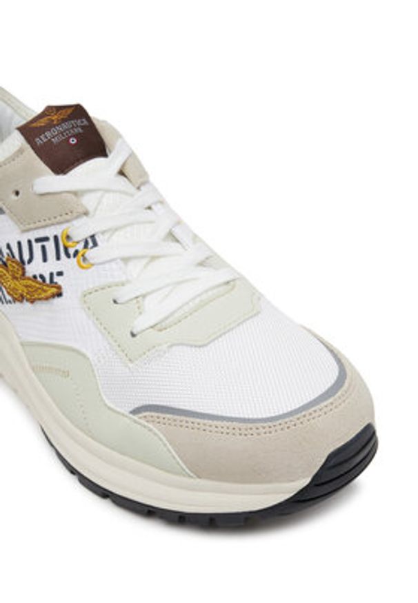 Aeronautica Militare Sneakersy 251SC286CT3543 Biały. Kolor: biały. Materiał: zamsz, skóra
