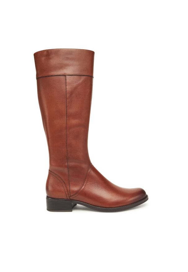 Oficerki Caprice. Kolor: brązowy