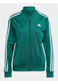 Adidas - adidas Dres Essentials 3-Stripes IJ8785 Zielony Slim Fit. Kolor: zielony. Materiał: syntetyk #5