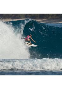 OLAIAN - Kostium kąpielowy jednoczęściowy surfingowy damski Olaian Carla Longi. Kolor: fioletowy. Materiał: elastan, materiał, poliester