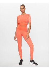 Adidas - adidas Legginsy Seamless Branded IA1942 Czerwony Tight Fit. Kolor: czerwony. Materiał: syntetyk