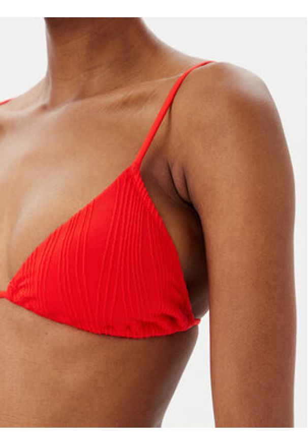 Chantelle Góra od bikini C12VQF Czerwony. Kolor: czerwony. Materiał: syntetyk
