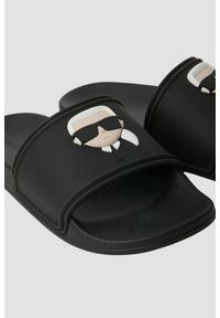 Karl Lagerfeld - KARL LAGERFELD Czarne klapki damskie KONDO 2.0 Karl NFT, Rozmiar 37. Kolor: czarny #4