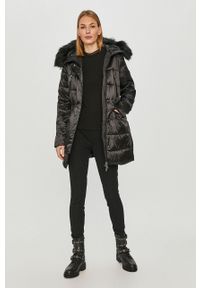 Tiffi - Kurtka Nancy kolekcja Eco Fifi. Okazja: na co dzień. Kolor: czarny. Materiał: futro, puch, materiał. Wzór: gładki. Styl: casual #8