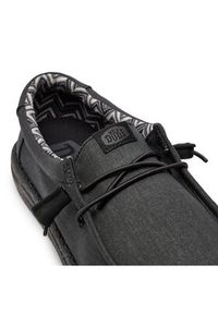 Hey dude - Hey Dude Mokasyny Wally Canvas 4070-060 Czarny. Kolor: czarny. Materiał: materiał #5