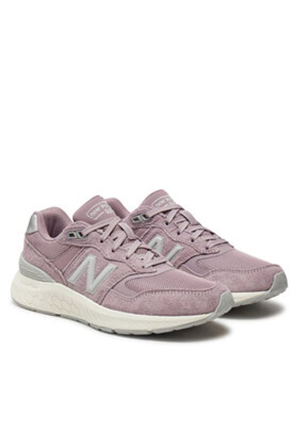 New Balance Sneakersy Walking 880 WW880TW6 Różowy. Kolor: różowy. Materiał: zamsz, skóra