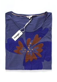 Wrangler - WRANGLER T SHIRT DAMSKI S/S LOOSE TEE PATRIOT BLUE W7314FD5H. Okazja: na co dzień. Wzór: kwiaty. Styl: casual #1