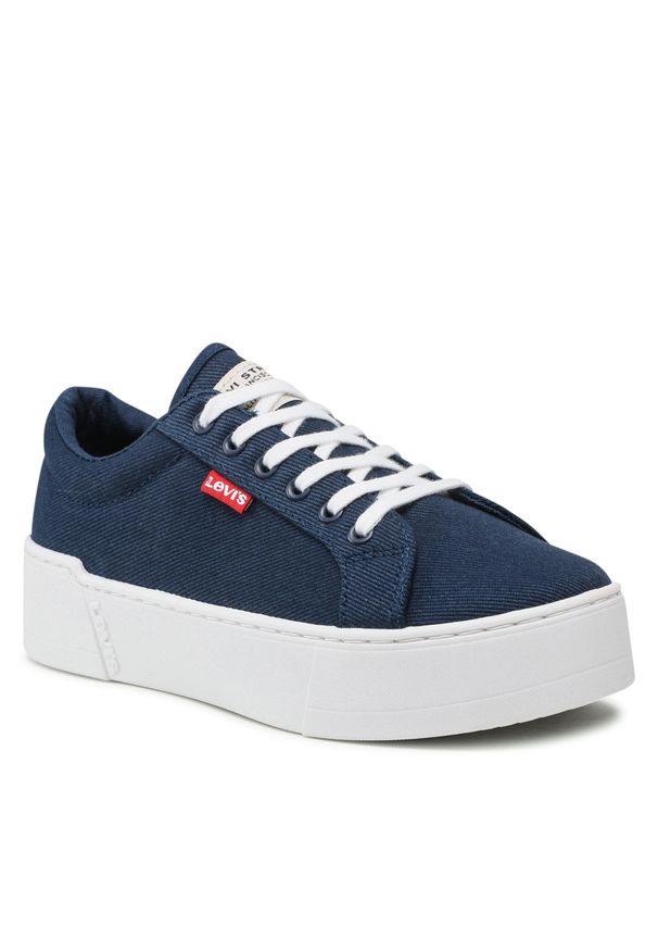 Tenisówki Levi's® 234188-643-17 Navy Blue. Kolor: niebieski. Materiał: materiał