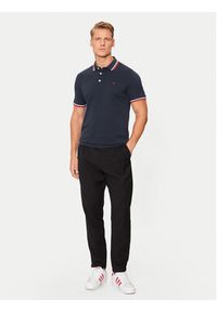 Jack & Jones - Jack&Jones Polo Paulos 12136668 Granatowy Slim Fit. Typ kołnierza: polo. Kolor: niebieski. Materiał: bawełna #8