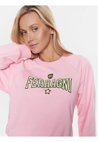 Chiara Ferragni Bluza 74CBIT01 Różowy Regular Fit. Kolor: różowy. Materiał: bawełna #4