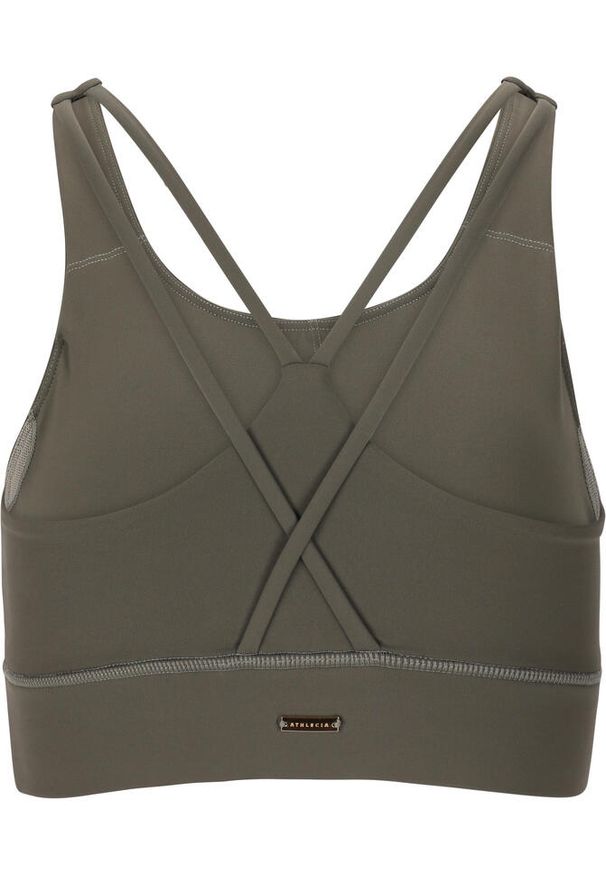 Biustonosz dla kobiet Athlecia Lavigne. Kolor: szary. Sport: fitness