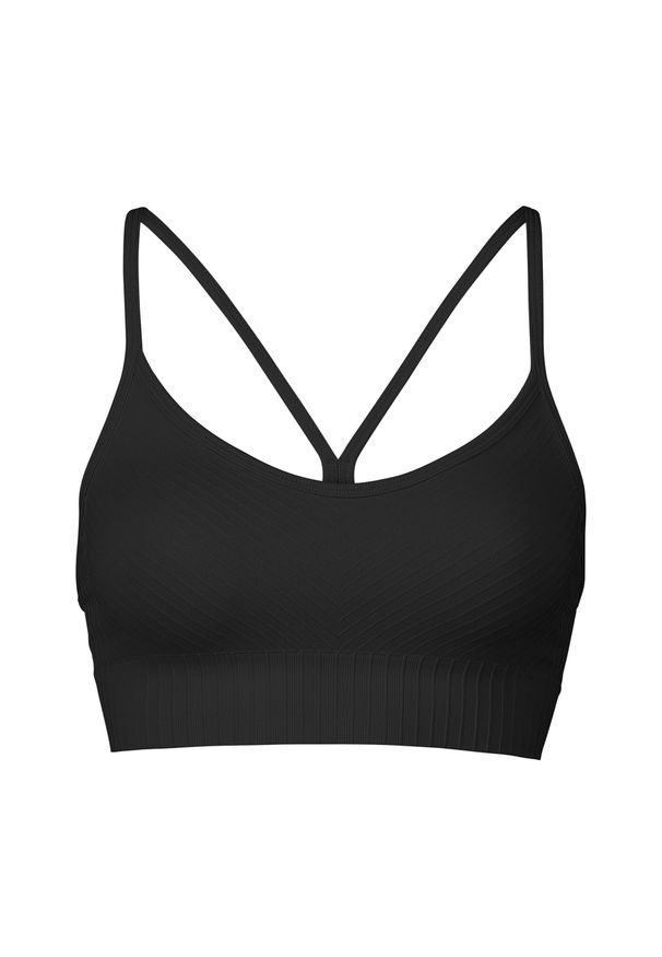 CASALL - Top treningowy damski Casall Seamless Graphical Rib Sports. Kolor: czarny. Sport: fitness