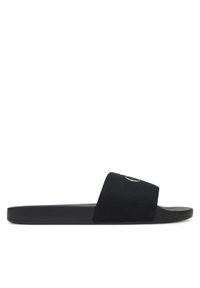 Calvin Klein Jeans Klapki Slide Monologo Cv YM0YM01367 Czarny. Kolor: czarny. Materiał: materiał