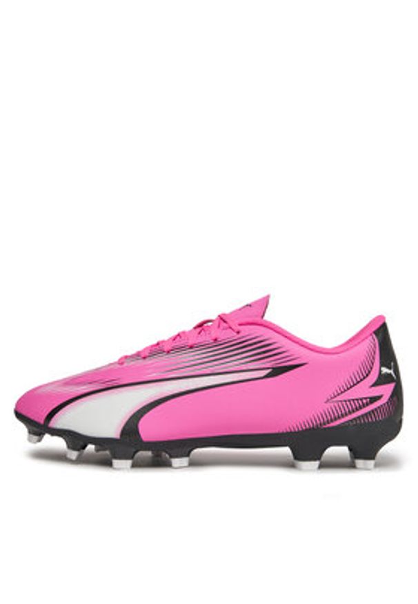 Puma Buty do piłki nożnej Ultra Play Fg/Ag 107763 01 Różowy. Kolor: różowy. Materiał: skóra