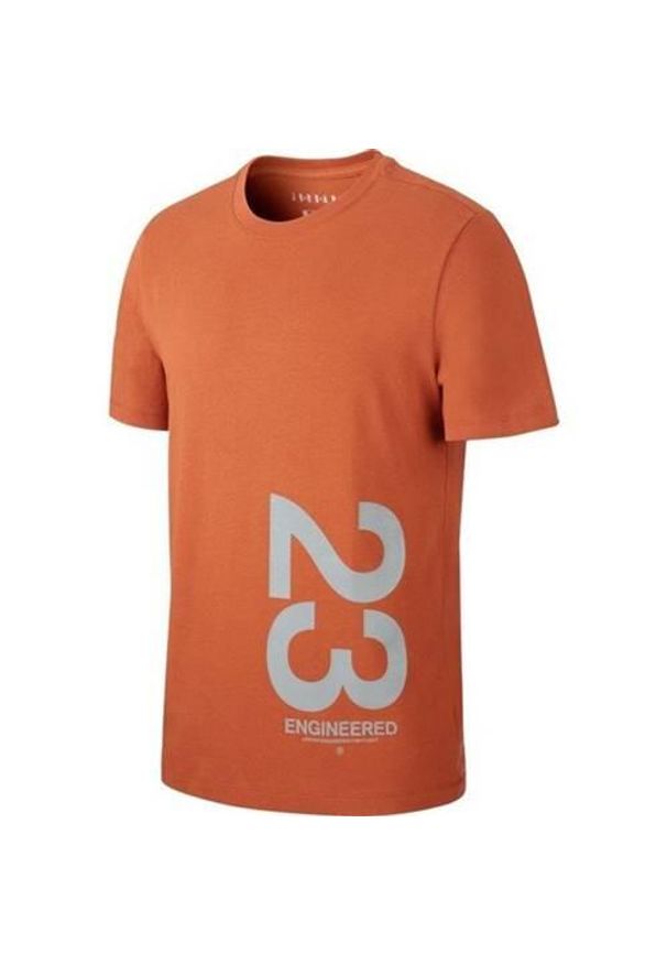 Koszulka sportowa męska Nike Air Jordan 23 Engineered. Kolor: pomarańczowy. Długość rękawa: krótki rękaw. Długość: krótkie. Sport: koszykówka