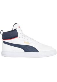 Buty do chodzenia męskie Puma Caven Mid. Zapięcie: sznurówki. Kolor: biały, wielokolorowy. Materiał: materiał, tkanina, syntetyk. Szerokość cholewki: normalna. Sport: turystyka piesza