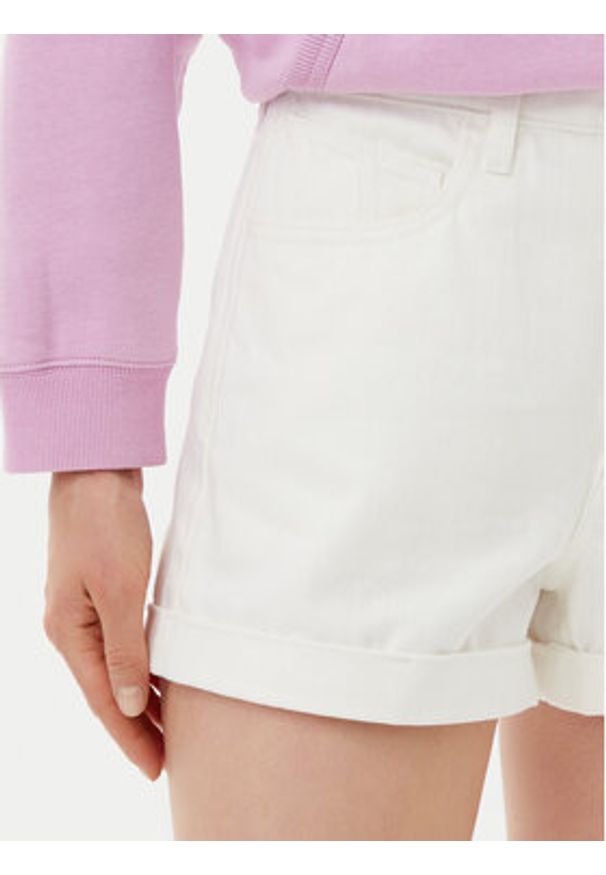 Volcom Szorty jeansowe Weelow B2012300 Biały Slim Fit. Kolor: biały. Materiał: bawełna