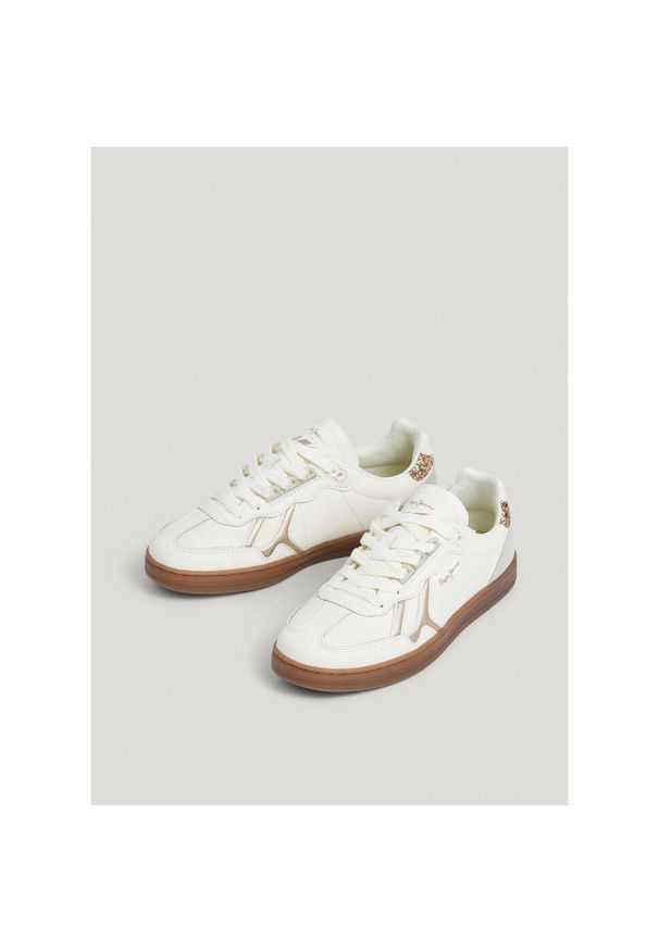 Trenerzy damscy Pepe Jeans Ball Basic. Okazja: na co dzień. Kolor: biały