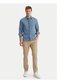 TOMMY HILFIGER - Tommy Hilfiger Koszula jeansowa MW0MW42431 Niebieski Regular Fit. Kolor: niebieski. Materiał: bawełna #3
