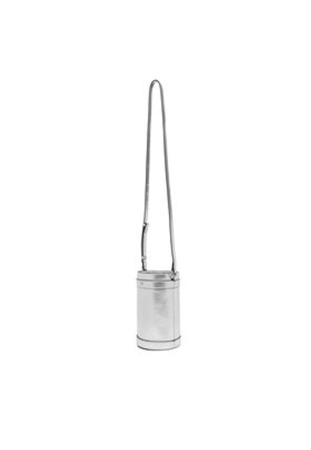 Pinko - PINKO Torebka Mini Bucket Manico 25-26 PLTT 105910 Srebrny. Kolor: srebrny. Materiał: skórzane