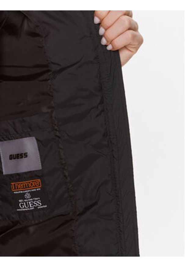 Guess Bezrękawnik Breana V4RL01 WFYE2 Czarny Regular Fit. Kolor: czarny. Materiał: syntetyk. Długość rękawa: bez rękawów