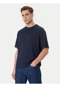 Calvin Klein T-Shirt Emblem Graphic LV14RF817G Granatowy Regular Fit. Kolor: niebieski. Materiał: bawełna #1