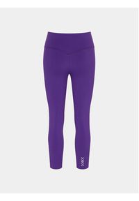 Triumph Legginsy Cardio RTW 7/8 High Waist Leggings Logo 10215957 Fioletowy Slim Fit. Stan: podwyższony. Kolor: fioletowy. Materiał: syntetyk #5