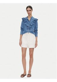 Pepe Jeans Koszula jeansowa Katia PL305092 Niebieski Regular Fit. Kolor: niebieski. Materiał: bawełna #5