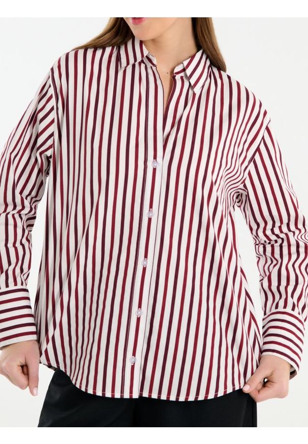 Sinsay - Bawełniania koszula oversize - wielobarwny